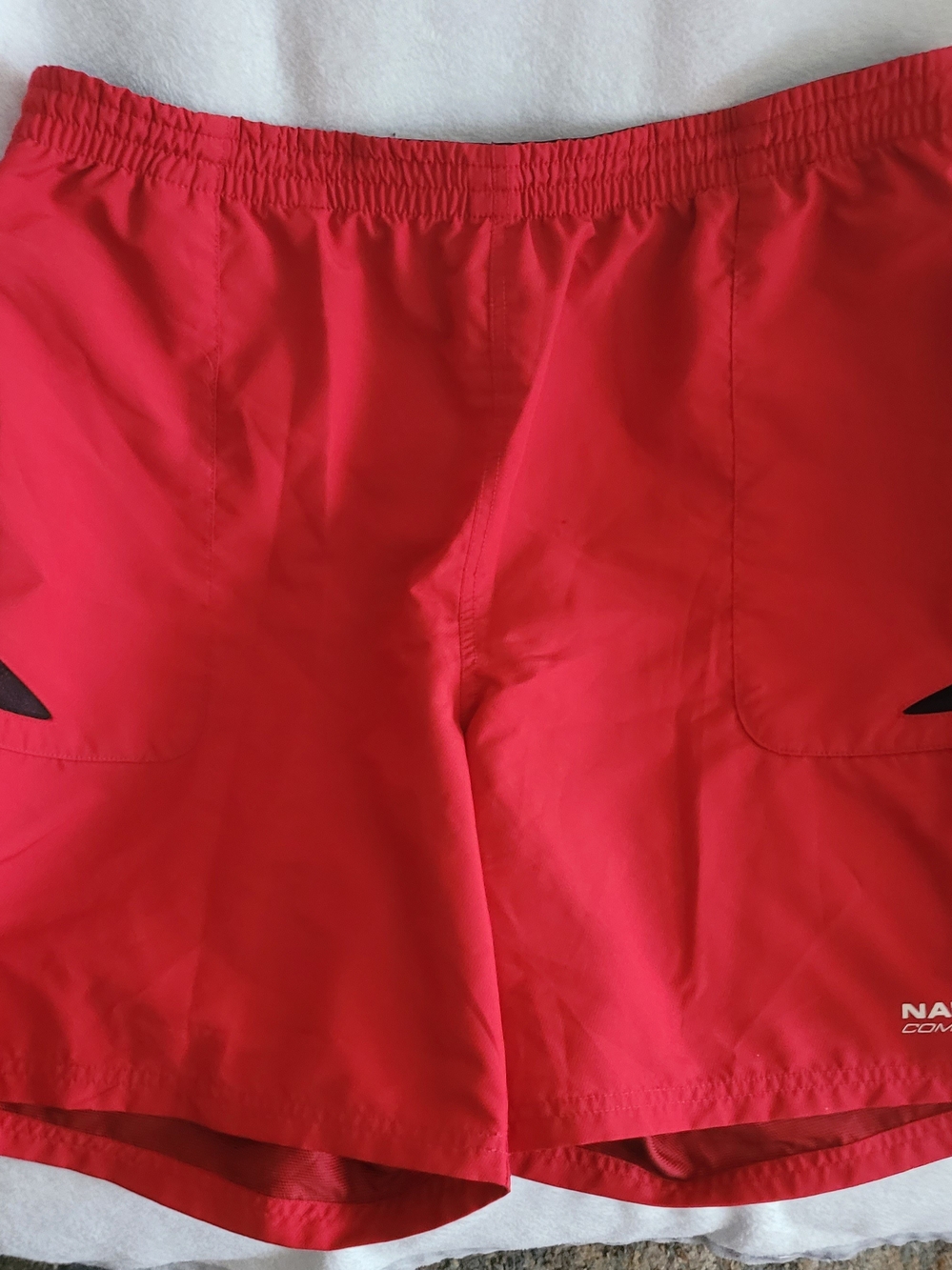 Nautica Red Men's Athletic Swim Shorts